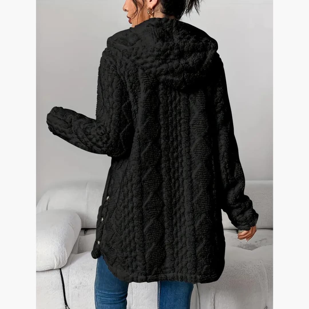 Edith™ | Manteau léger à capuche teddy