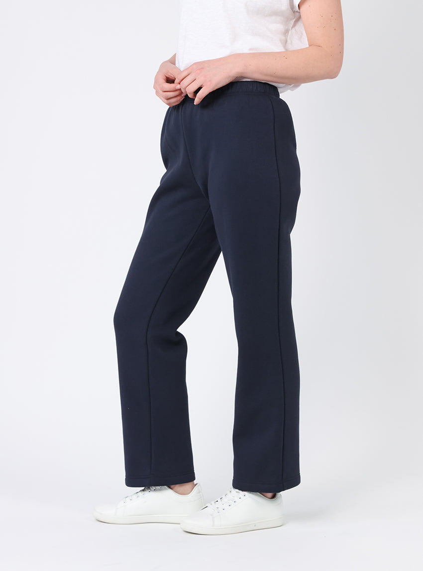 Pantalon molleton femme bleu marine