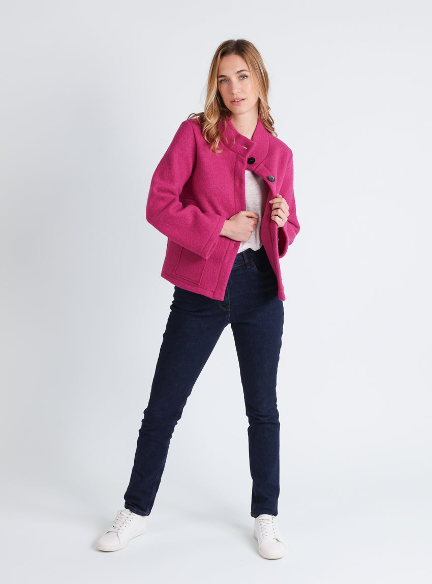 Pantalon femme 7/8ème en coton bleu