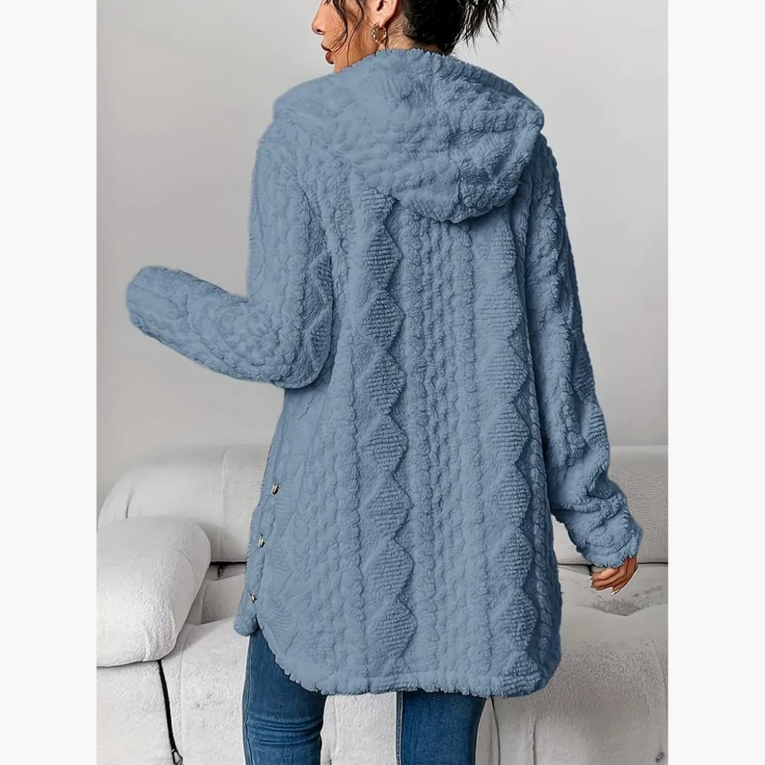 Edith™ | Manteau léger à capuche teddy