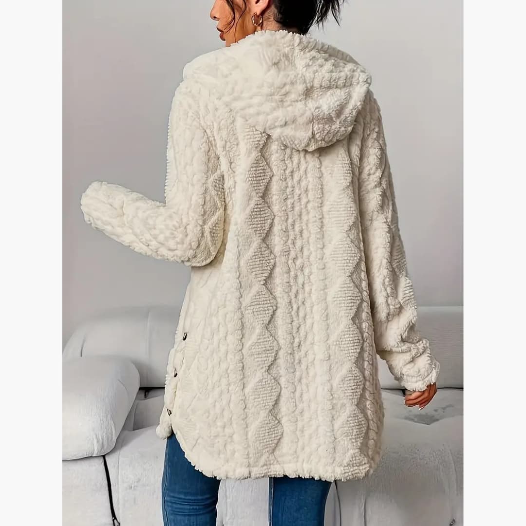 Edith™ | Manteau léger à capuche teddy