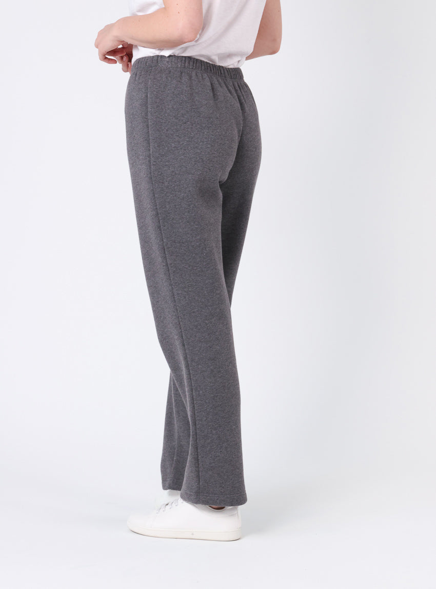 Pantalon molleton femme gris anthracite