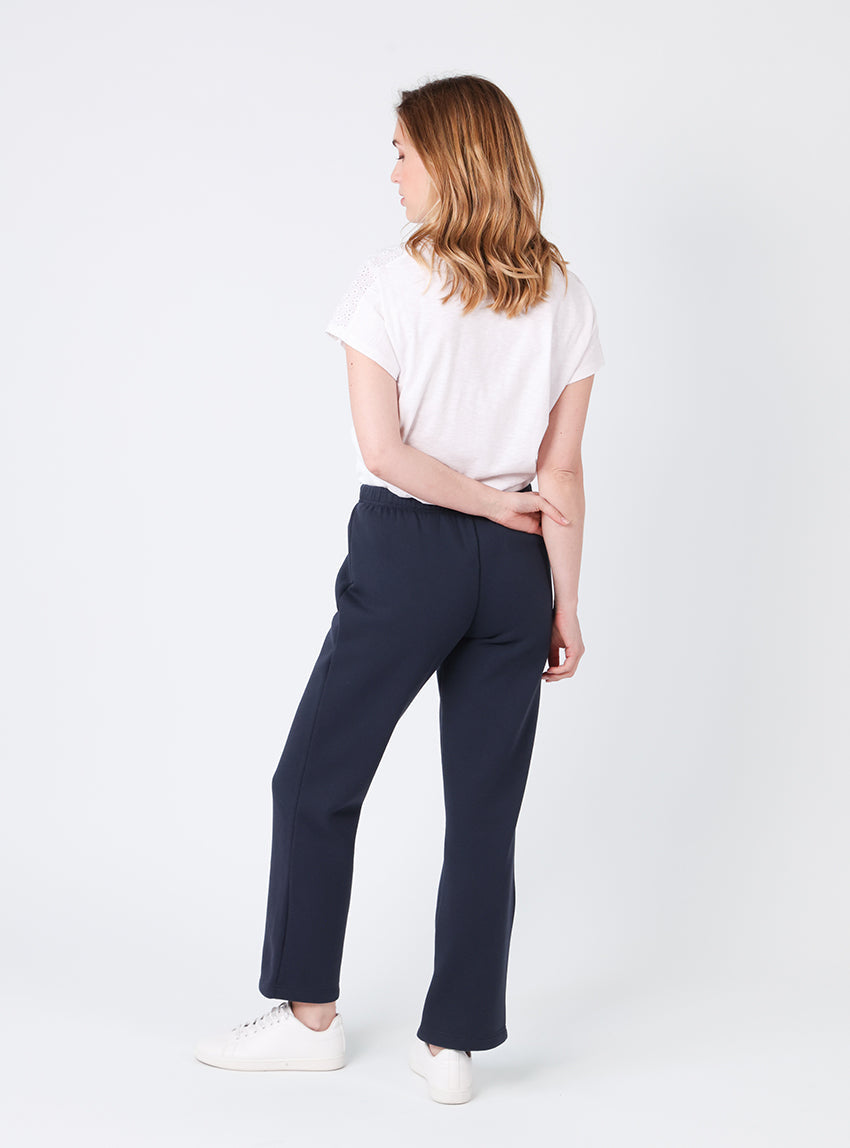 Pantalon molleton femme bleu marine